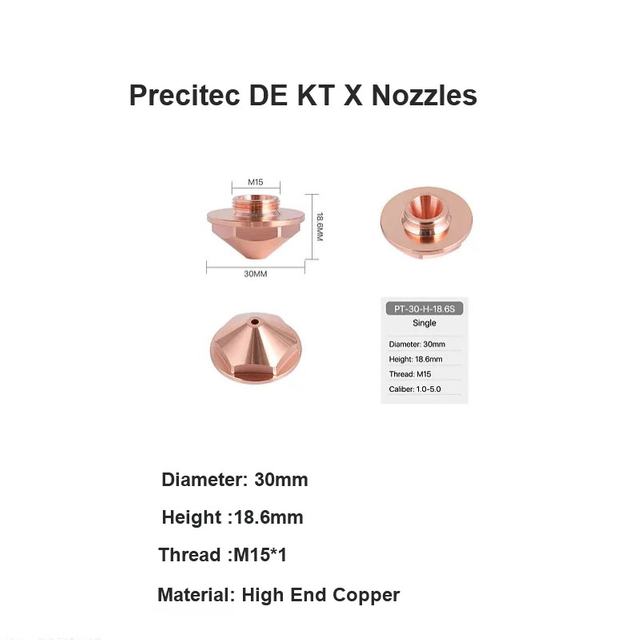 فوهات Precitec DE KT X
