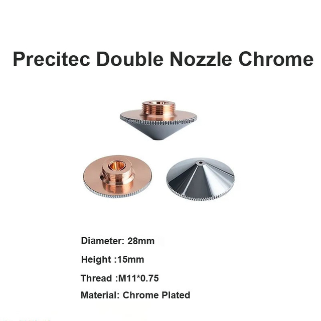  Precitec فوهة مزدوجة كروم