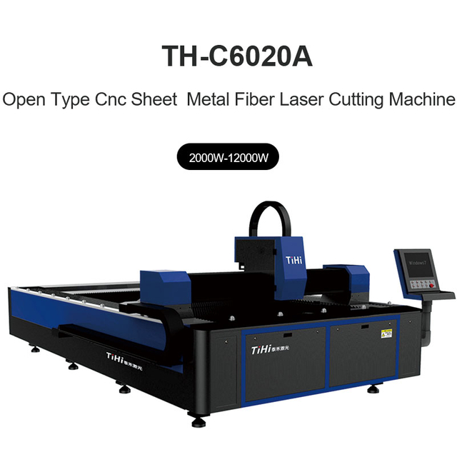 آلة قطع الصفائح المعدنية بليزر الألياف CNC من النوع المفتوح