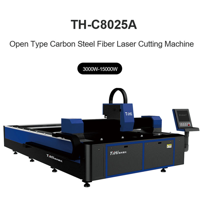 آلة قطع ألياف الليزر الأوتوماتيكية من النوع المفتوح CNC 8000 * 2500 مم