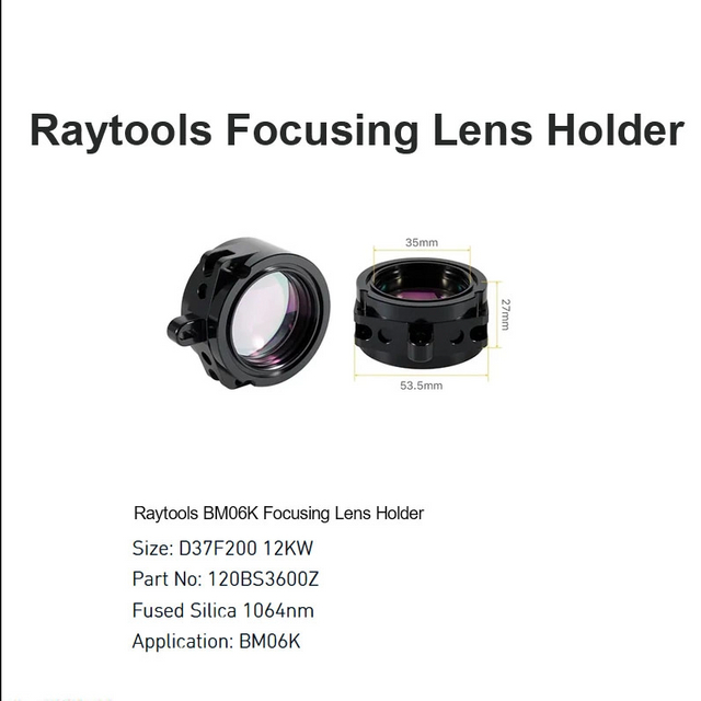 حامل عدسة التركيز Raytools BM06K D37 F200 12KW