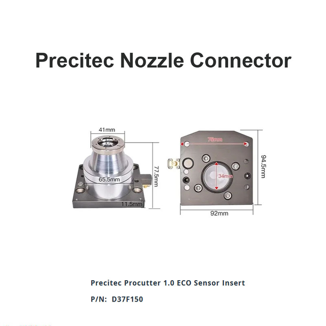 موصل فوهة Precitec Procutter 1.0 D37 F150 