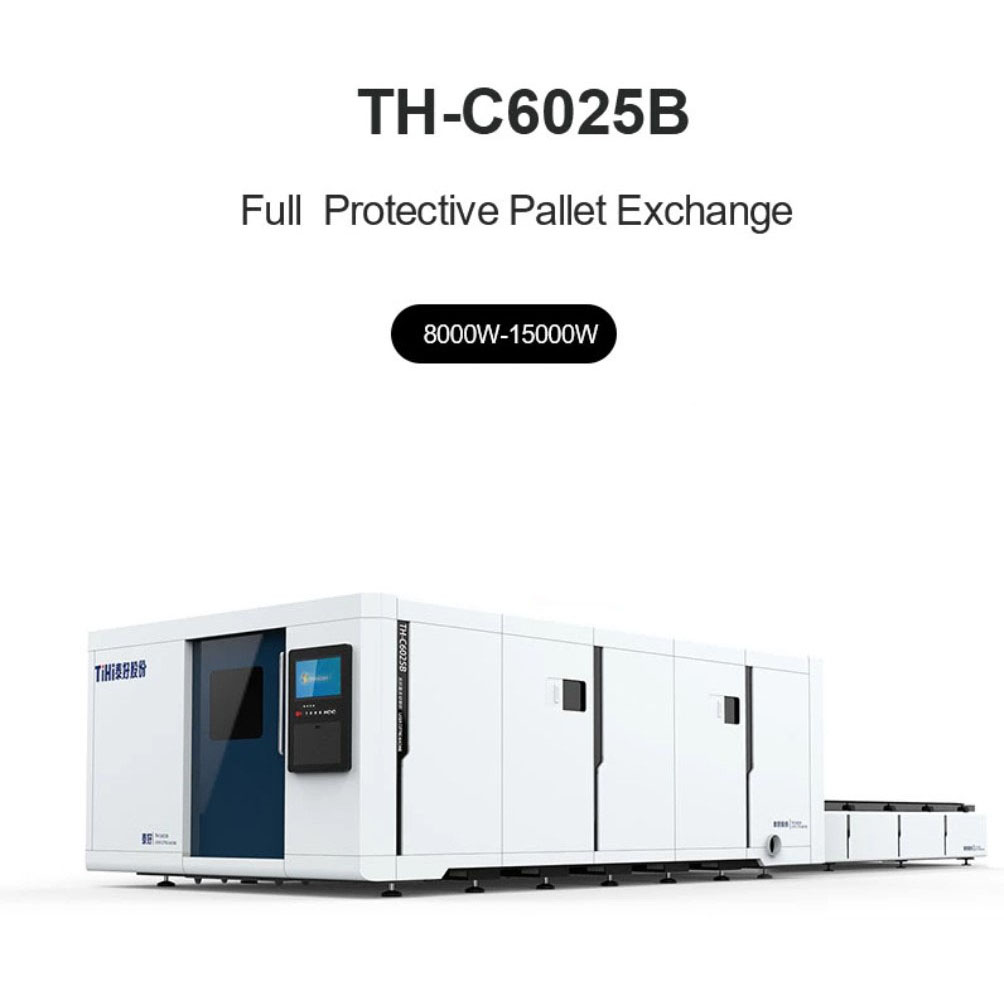آلة القطع بالليزر لطاولة التبادل المتوازي ذات الطاقة المتوسطة المغلقة. ث-C3015B/ث-C4015B/ث-C4020B/ث-C6025B