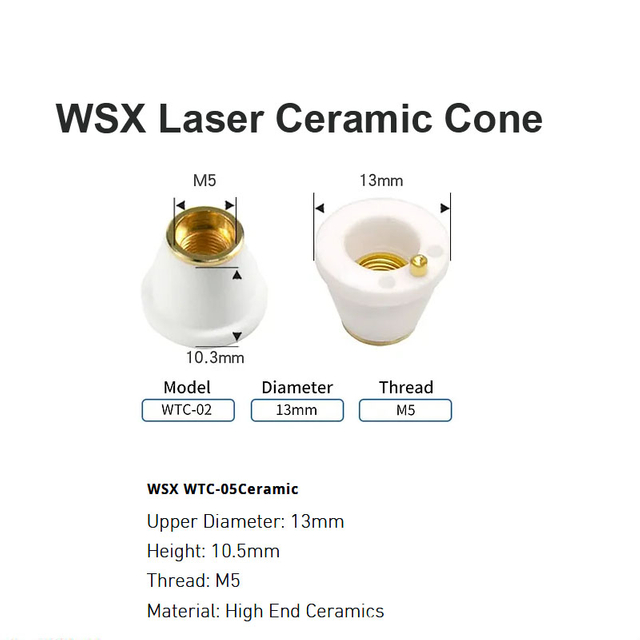 مخروط سيراميك ليزر WSX D13mm