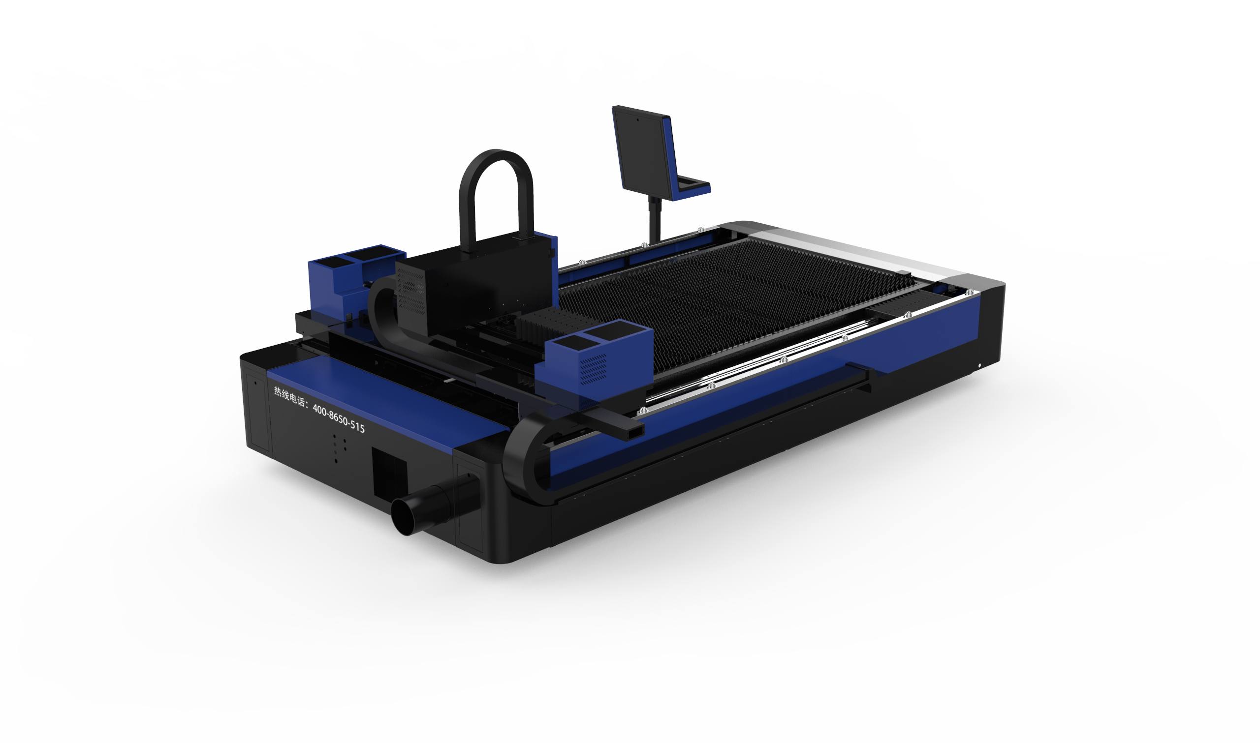 آلة قطع ألياف الليزر ذات الحجم الكبير من النوع المفتوح