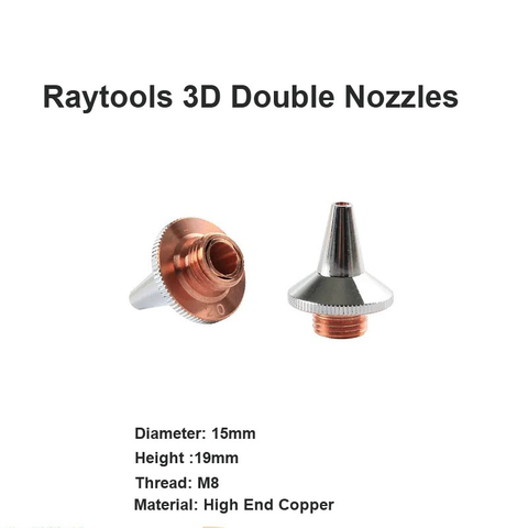 Raytools 3D فوهات مزدوجة مطلي بالكروم