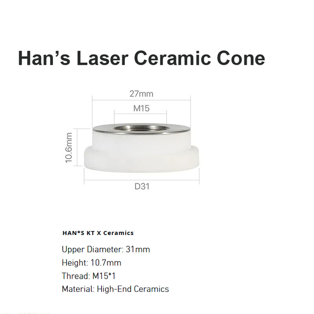 مخروط سيراميك ليزر هان D31mm H10.7mm 
