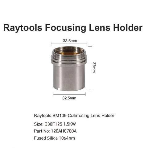 Raytools BM109 حامل عدسة Collimating D30 F125 1.5KW