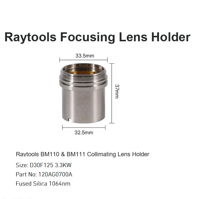 Raytools BM110 & BM111 حامل العدسات المتوازية D30 F125 3.3KW