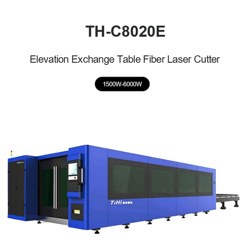 آلة القطع بليزر الألياف لطاولة التبادل الارتفاع