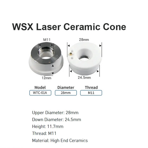 WSX Laser Ceramic Cone D28mm