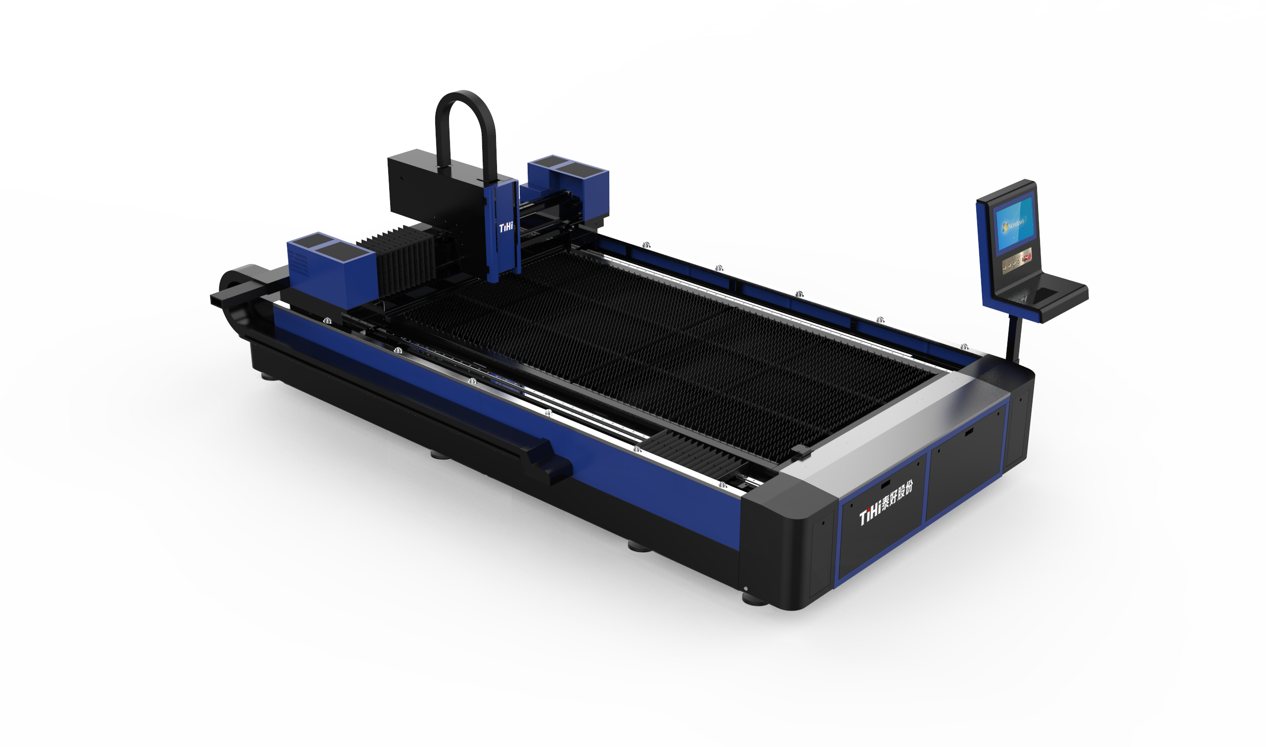 آلة قطع ألياف الليزر ذات الحجم الكبير من النوع المفتوح