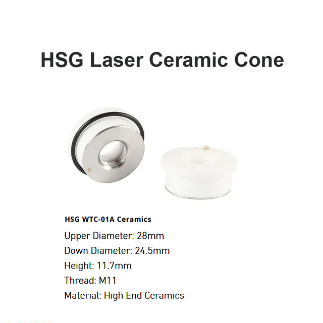 مخروط سيراميك ليزر HSG D 28 مم ارتفاع 11.7 مم